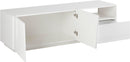 Mobile TV 2 Ante 1 Cassetto 150x43x46 cm Vega Bianco Lucido