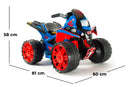 Mini Quad Elettrico per Bambini 12V The Beast Marvel Spiderman