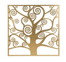 Pannello Albero della Vita Oro 90x2,2x90 cm in Ferro Nero