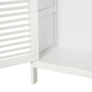Mobiletto Bagno 2 Ripiani 2 Ante 60x30x81,6 cm in MDF  Bianco
