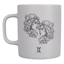 Tazza Zodiaco "gemelli" Ø8x10 cm in Bone China VdE Tivoli 1996 Bianco
