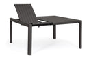 Tavolo Allungabile da Giardino 149x97/149x77.5 cm in Alluminio Kiplin Antracite