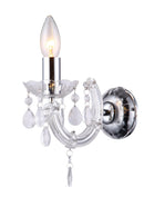 Applique Moderna Acrilico Trasparente Pendagli Gocce Lampada da Parete E14