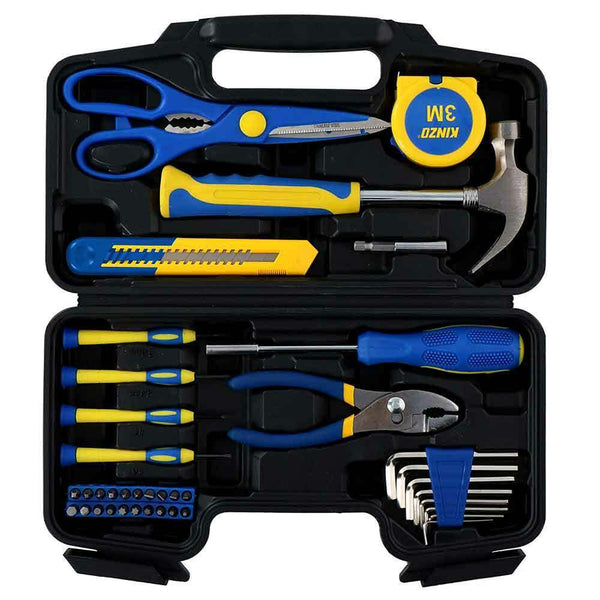 Cassetta Valigetta Attrezzi Porta Utensili da Lavoro Completa 39 pz Blu Kinzo prezzo