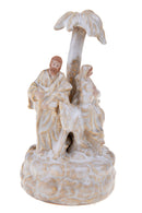 Natività Carillon con Asinello 23 cm in Porcellana