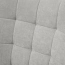 Poltrona da Salotto con Pouf Poggiapiedi 72x80x101 cm in Velluto a Costine Grigio  