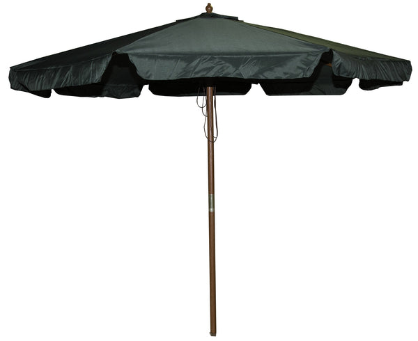 acquista Parasol de jardin Ø3 m Mât Ø48 mm en Bois et Polyester Vert