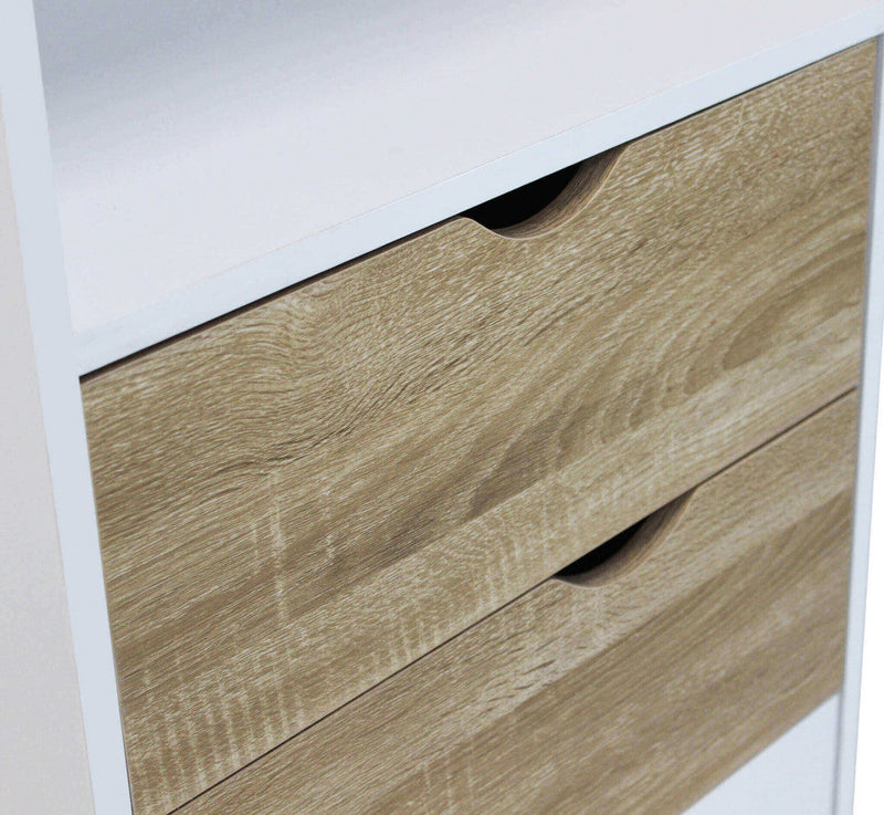 Mobile Sheldon 50x39x171 h cm in Legno Bianco