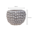 Contenitore Decorativo con Decorazione in Rilievo Ø 24 cm