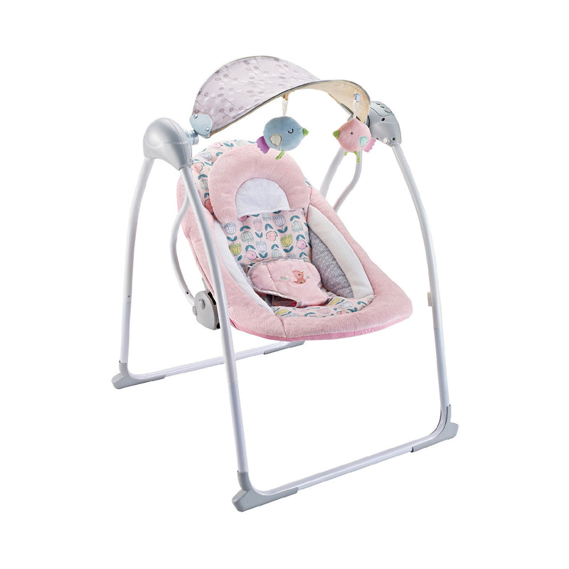 Altalena dondolo oscillante con Musica per Bambini 86x74x63 cm in Acciaio e Poliestere Baby Sweet  