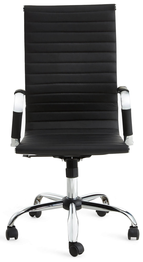 online Chaise de bureau exécutive en similicuir noir Motti Aston