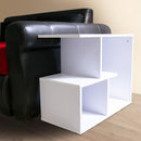 Tavolino Design Moderno 5 Ripiani 60x30x50cm Casa Ufficio Bianco