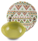 Servizio Piatti 18 Pezzi in Porcellana e Gres Villa d'Este Lamalima