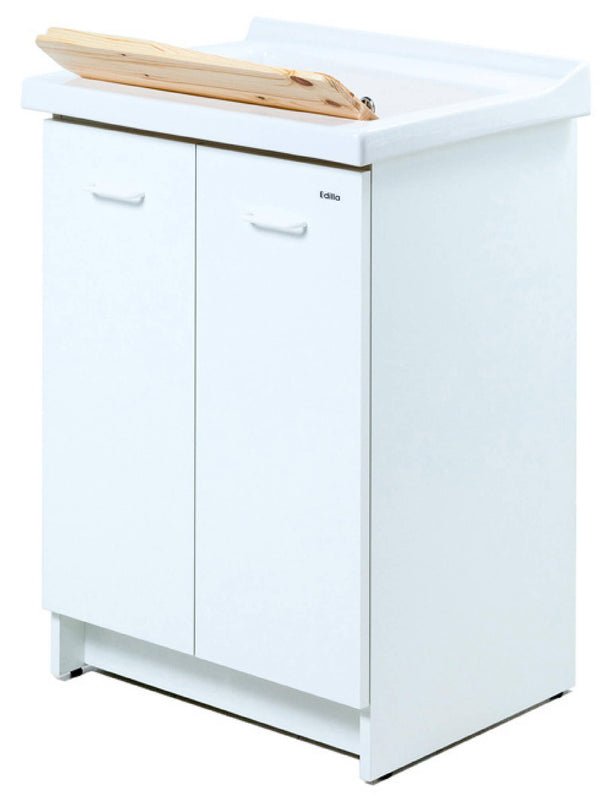 Meuble Lavabo 83x60x87 cm 2 Portes Planche Bois Montegrappa Acqua Edilla Blanc sconto