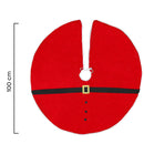 Copri base Albero di Natale in Tessuto Rosso cm Ø100