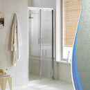 Porta Parete Doccia 1 Anta A Libro In Cristallo Opaco 4mm H198 Fosterberg Fyn Varie Misure