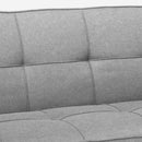 Divano Letto 172x74x75 cm in Tessuto Grigio chiaro