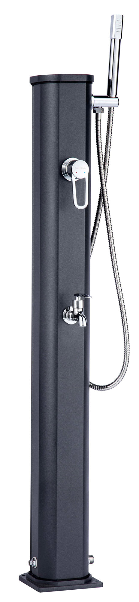 Mini Douche Solaire de Jardin 20L Anthracite Mitigeur Lavage des Pieds et Douchette acquista