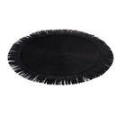 Set 4 Tovagliette con Frange Ø38x0,3 cm  in Carta effetto Juta VdE Tivoli 1996 Shades of Stones