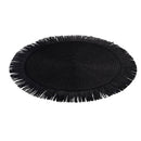 Set 4 Tovagliette con Frange Ø38x0,3 cm  in Carta effetto Juta VdE Tivoli 1996 Shades of Stones