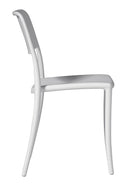 Sedia Impilabile da Giardino 44x53x83 cm in Polipropilene Bianca