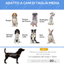 Lettino Brandina per Cani Medi e Grandi 106x81x33 cm Rialzato con Poggiatesta da Esterno in Tessuto a Rete Nero      