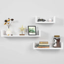 Set 3 Mensole Decorative 30-40-50 cm Bianco