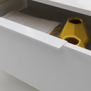 Cassettiera con Ruote 2 Cassetti 70x52x57 cm in Legno TFT Kato Bianco Opaco