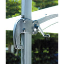 Ombrellone da Giardino Decentrato in Alluminio 3X3m con Maniglione Vorghini Handle Antracite e Ecrù