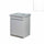 Mobile Lavatoio in Ceramica 2 Ante e Strofinatoio Integrato 60x50x86A cm Bianco Opaco