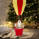 Babbo Natale con Mongolfiera H80 cm con Luci e Suoni