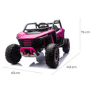 Macchina Elettrica per Bambini UTV 24V Rosa  