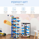 Garage Giocattolo per Bambini 64x59x113 cm 7 Livelli con Ascensore Multicolore