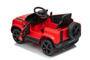 Macchina Elettrica per Bambini Licenza Land Rover Defender Small 12V con Telecomando Rosso