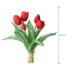 Set 3 Fiori Artificiali Tulipano per 5 Fiori 43 cm 