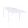 Table Extensible Hawaii 135/270x90x75 h cm en Aluminium Blanc