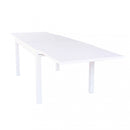 Tavolo Allungabile Hawaii 135/270x90x75 h cm in Alluminio Bianco