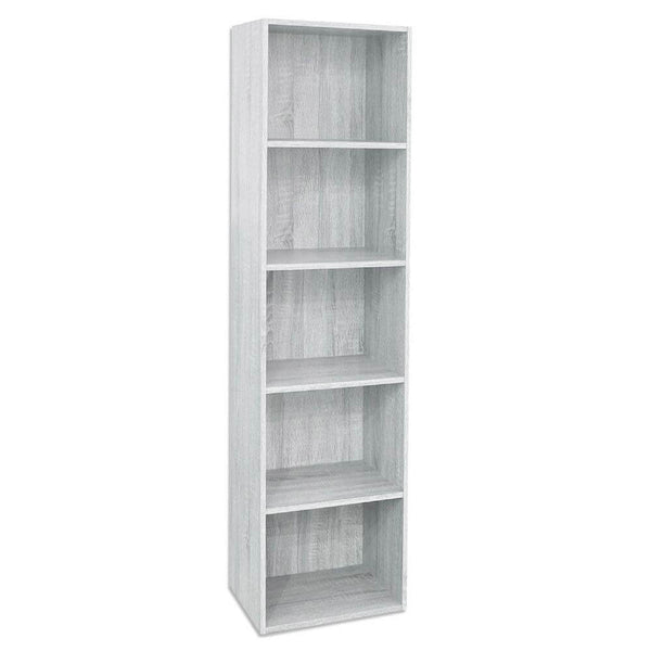 Bibliothèque 5 étagères 40x29x172 cm en Bois Blanc online