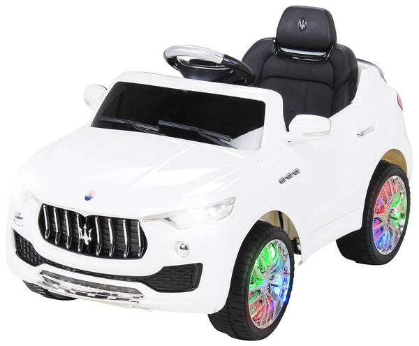 prezzo Voiture électrique pour enfants 12V avec permis Maserati Levante Deluxe Blanc