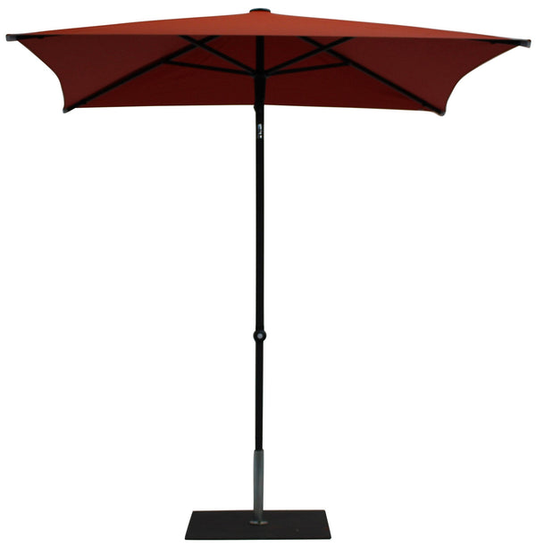 sconto Ombrellone da Giardino 2x2 m Palo Ø38 mm in Alluminio Tessuto Olefin Trend Terracotta