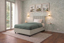 Letto Singolo Contenitore Imbottito Similpelle Tortora BoxMax Testata Vertical Varie Misure
