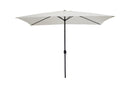 Ombrellone da Giardino Rettangolare 300x200x240 cm in Acciaio e Poliestere Ecrù 