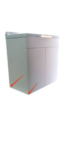 Mobile Lavatoio in ABS 70x40x90 cm 2 Ante Ambrosini Doris Bianco Opaco Seconda Scelta