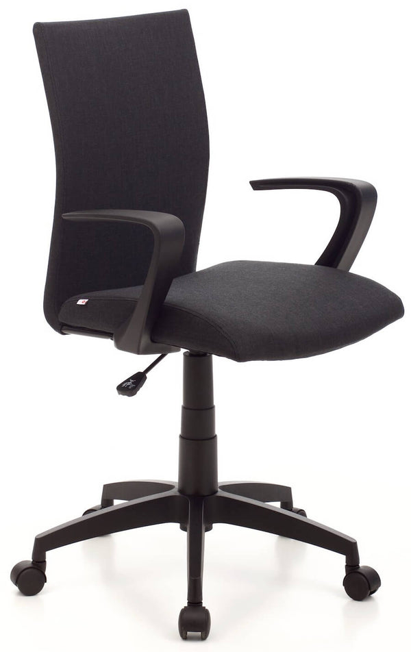 Chaise de bureau opérative en tissu Milano noir acquista