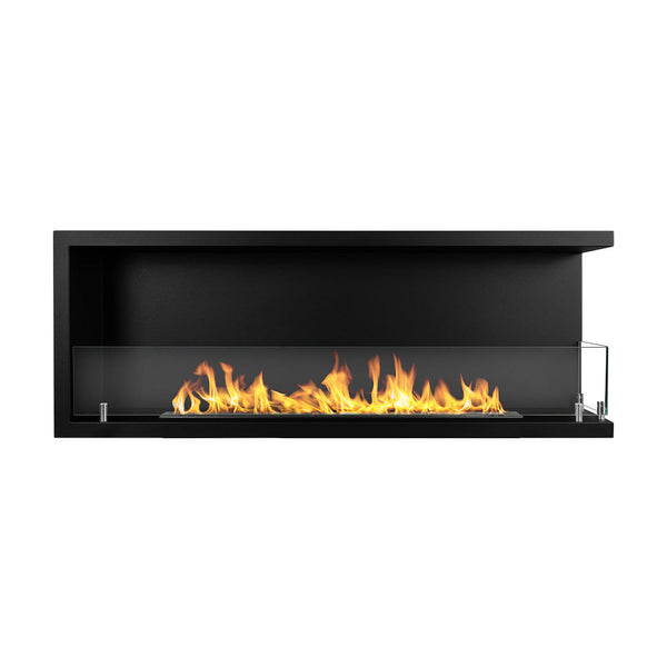 Camino a Bioetanolo da Incasso ad angolo 120x22,4x45 cm Sutri 120 DX Nero prezzo