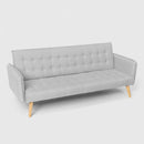 Divano Letto Clic Clac 172x86x80 cm in Tessuto Grigio