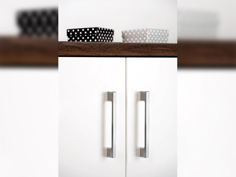 Maniglie per Mobile Interasse 160 mm Zama Grigio Metallizzato 20 Pezzi Emuca