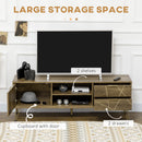 Mobile TV 150x39x50,8 cm Max 55” in Legno e Acciaio Legno e Oro