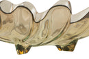 Svuota Tasche Leaf 33x20x11 cm Vetro Grigio