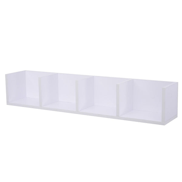 Étagère Bibliothèque Porte-CD en Bois 95x17x18 cm Blanc prezzo